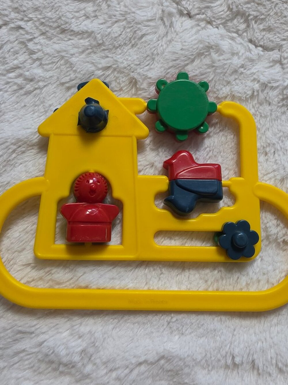 Vintage Ambi Toys Pram Rattle Activity Toy Windmill Holland 1970s Retro Baby - Picture 3 of 5